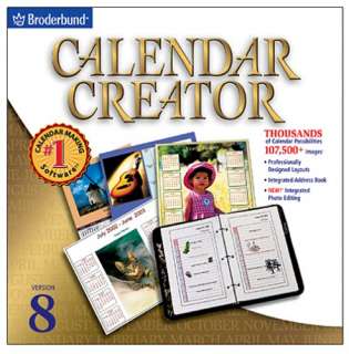 Calendar Creator 8 PC CD create personal planners, schedule organize 