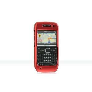  Premium Nokia E71 Hard Crystal Rubber Case Red 