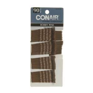    CONAIR 90 Piece Brown Bobby Pins Sold in packs of 6 Beauty