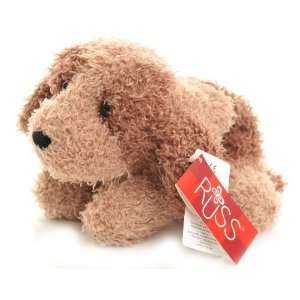  Russ Puppy light and dark brown curly Plush called Scruffy 