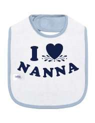 Love Nana Custom Infant Bella Baby 1x1 Rib Reversible Bib