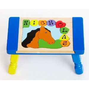  Personalized Horse Shapes Puzzle Stool