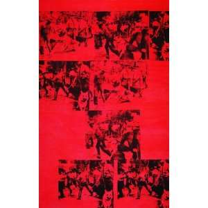  1970 Pop Art Andy Warhol Red Race Riot 1963 Print NICE 