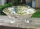 ELEGANT BOWL GOLD OVERLAY FOOTED SWEET OLD BOWL