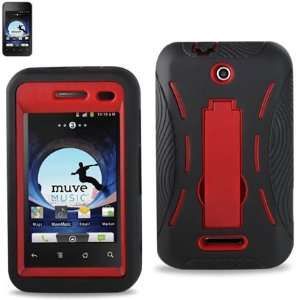  ZTE Score X500 Red Hybrid Case W/Screen Protector Cell 