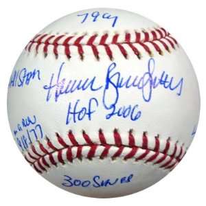  Bruce Sutter Signed Ball   STAT 8 Stats HOF 300 Saves 79 CY 
