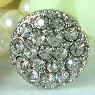 Sparkling Clear Crystal Rhinestone Buttons #S433  