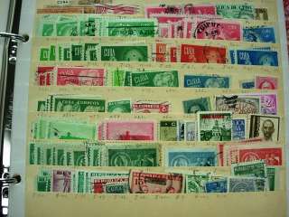 CUBA, 3000+ Stamps in stockpages & hinged on some pages.