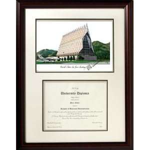  United States Air Force Academy Scholar Framed Lithograph 