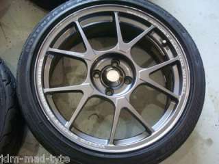 JDM Weds Sport TC005 Gunmetal Wheels 17x7 +33 17x8 +38 Honda Civic 