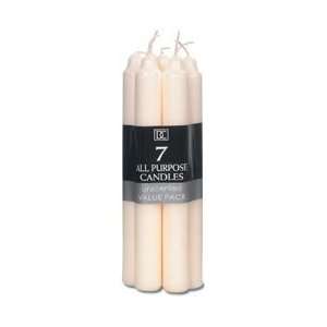 Darice All Purpose Unscented Candles 7 7/Pkg Ivory 1150 30; 12 Items 