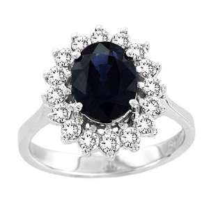   15 Carat Oval Sapphire Center Stone 14k Gold Royal Collection   6