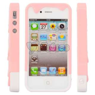 New Polymer 3D Carbonate Melt ice Cream Hard Case for iPhone 4/4S Pink 