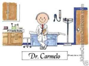 CUTE* Personalized Doctor Cartoon Great Gift Idea  