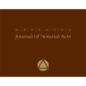  Notary Journal Softcover   Brown
