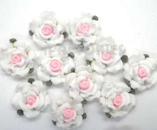   Art Tips Stickers 3D DIY Decoration Acrylic UV Gel Rose Flower  