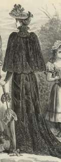 ORIGINAL SALON July 9,1892 +clothing PATTERN SHEET  