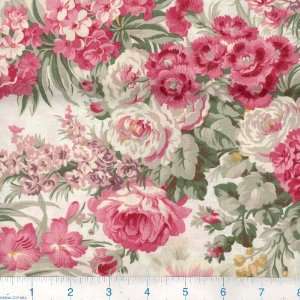  45 Wide Cottage Style Bouquets Sage Fabric By The Yard 
