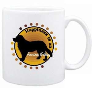    New  Happiness Is American Brittany  Mug Dog