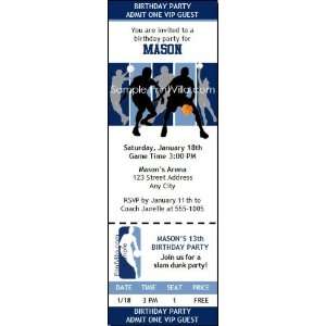  Memphis Grizzlies Colored Ticket Invitation Sports 