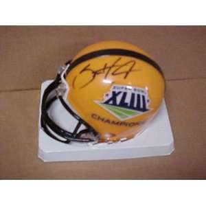 Santonio Holmes Hand Signed Autographed Pittsburgh Steelers Super Bowl 