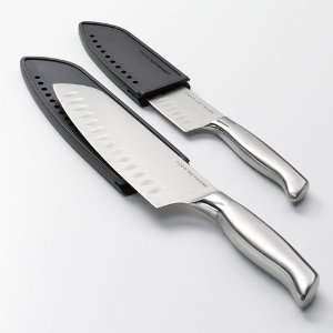   Great Value 2 pc. Stainless Steel Knife Santoku Set