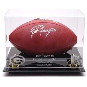   Brett Favre Record Breaker Football Display Case