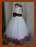 NEW IVORY CLOVER GREEN TODDLER PARTY FLOWER GIRL DRESS 18 24MO 2 4 6 8 