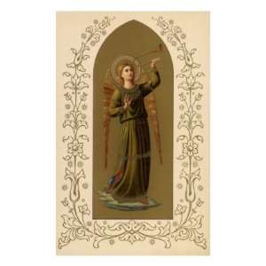  Angel with Horn Giclee Poster Print