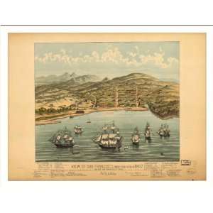  Historic San Francisco, California, c. 1847 (L) Panoramic Map 