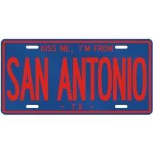   AM FROM SAN ANTONIO  TEXASLICENSE PLATE SIGN USA CITY