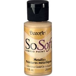  Glorious Gold 1oz Bottle So Soft Metallic Fabric Paint By 