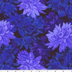   Collection Packed Mums Blue Fabric By The Yard Arts, Crafts & Sewing