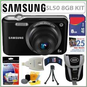  Samsung SL50 10.2MP Digital Camera with 27mm Lens in Black 