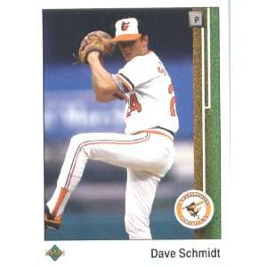  1989 Upper Deck # 447 Dave Schmidt Baltimore Orioles / MLB 