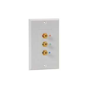  Pyle 3 RGB/RCA Component Wall Plate  Players 