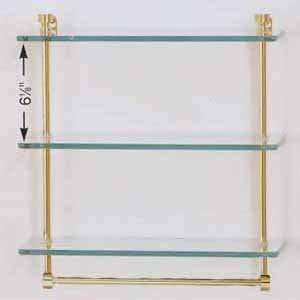  Allied Brass Prestige Regal 16 Triple Glass Shelf with 
