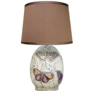 Decoupage Butterfly Lamp 