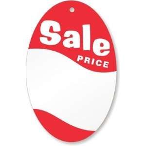  Sale Price Oval, white stock, red ink, No String Tag, 4 x 
