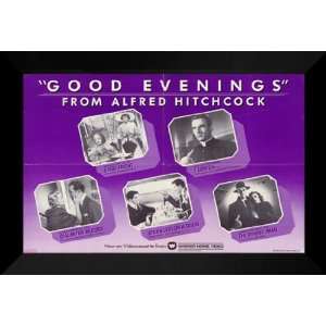 Good Evening Alfred Hitchcock 27x40 FRAMED Movie Poster  