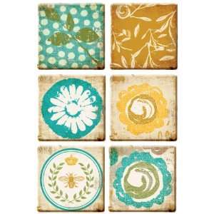  Alla Prima Clay Art Tiles, 6 Pack   792720 Patio, Lawn 