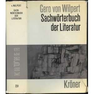   verbesserte u. erweiterte Gero von Wilpert  Books