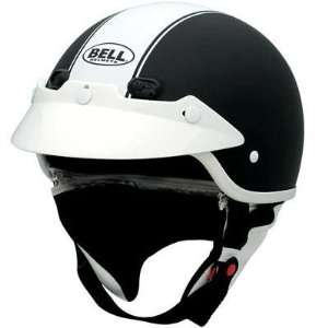  Bell Shorty Rally Motorcycle Half Helmet Black XXS 