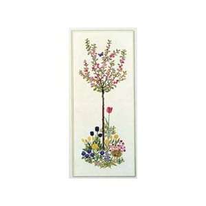    Japanese Cherry Counted Cross Stitch Kit Arts, Crafts & Sewing