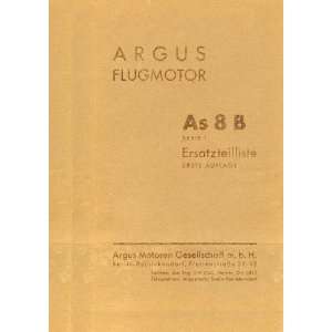  ARGUS As 8 B   Aircraft Engine Parts Catalog Manual   1937 