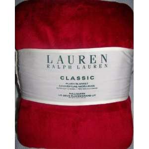  Ralph Lauren Classic Plush Blanket Full Queen Microfiber 