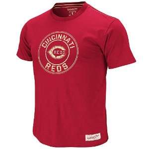  Cincinnati Reds On Deck Circle T Shirt by Mitchell & Ness 