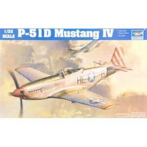  Trumpeter Scale Models   1/32 P 51D Mustang Fighter (Plastic Model 