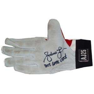  Andruw Jones Autographed Game used Batting Glove Sports 