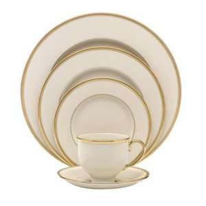 Lenox Capital Gardens Gold Banded Ivory China 5 Piece Dinnerware Place 